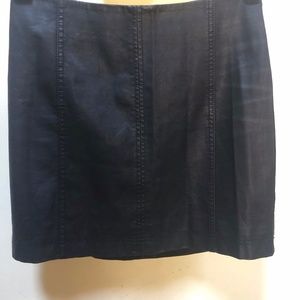 Free People Leather Mini Skirt